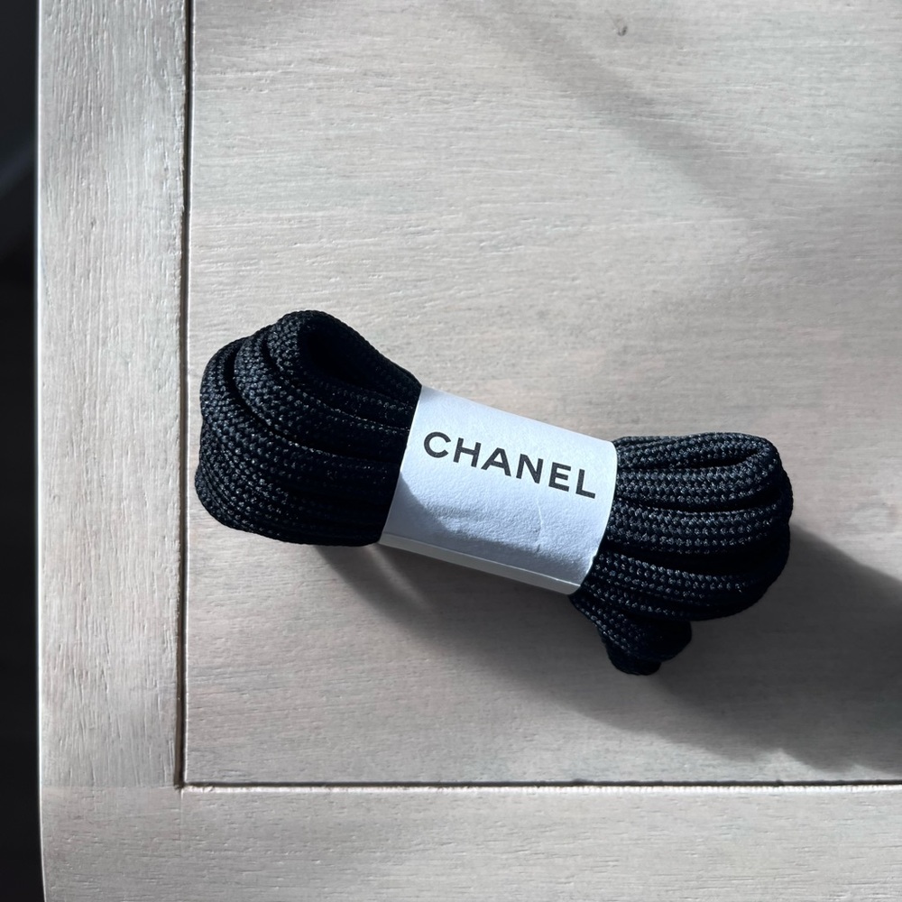 Chanel Black Shoelaces